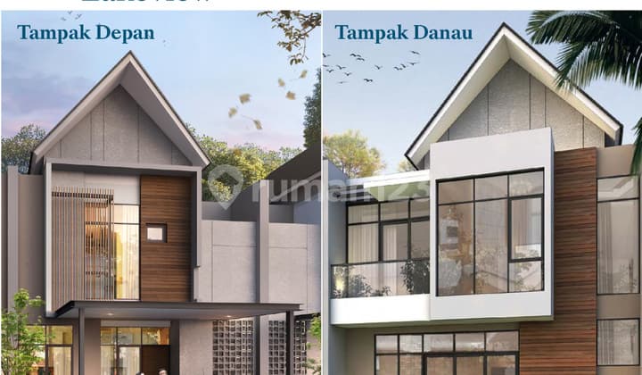 Rumah 8x15 120m 2 Lantai Cluster Denver Pik2 View Danau Terbaik