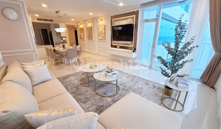 Jual Regatta Apartment Pantai Mutiara 3BR 163m FULL FURNISHED View Laut. Hadap Selatan + Timur . Apartement Regatta Bisa Cicilan / Kredit KPA