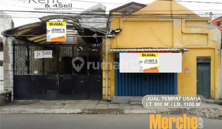 Jual Rumah Usaha 2 Lt SHM Strategis Bangunan Kuat