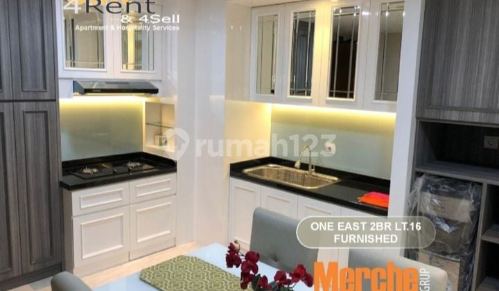 Dijual Apartemen One East 2 Kamar Tidur Lantai 16. Furnished Special