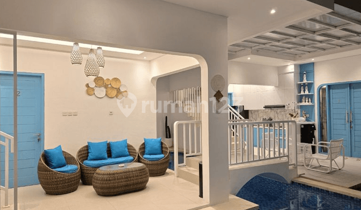 Brand New Santorini Villa Near To Melasti Beach In Pecatu Badung