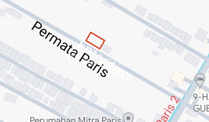 DIJUAL TANAH MASUK JALAN PERMATA PARIS