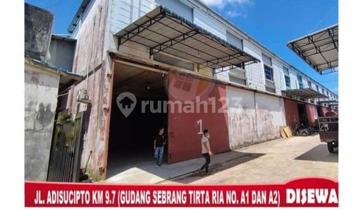 DISEWAKAN GUDANG UK 784 M2 AKSES KONTAINER JL. ADISUCIPTO, SIAP PAKAI