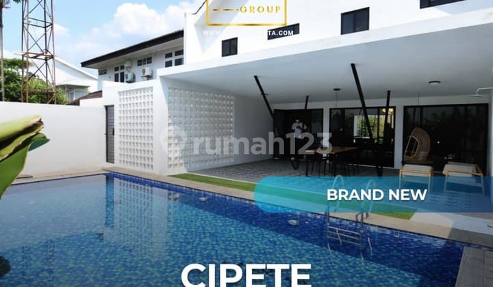 For Sale Brand New Scandinavian Modern House Cipete , Semi Furnished . Private Pool