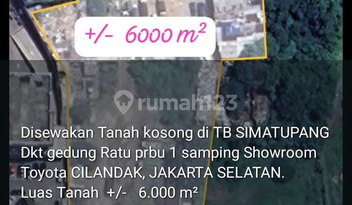 Tanah Tb.simatupang Disewakan Utk Lap.padel, Klinik, Kantor Dll.