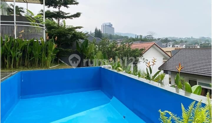 For Rent: House with Private Swimming Pool, Furnished, in Dago Resort Bandung, Beautiful Luxurious North Bandung