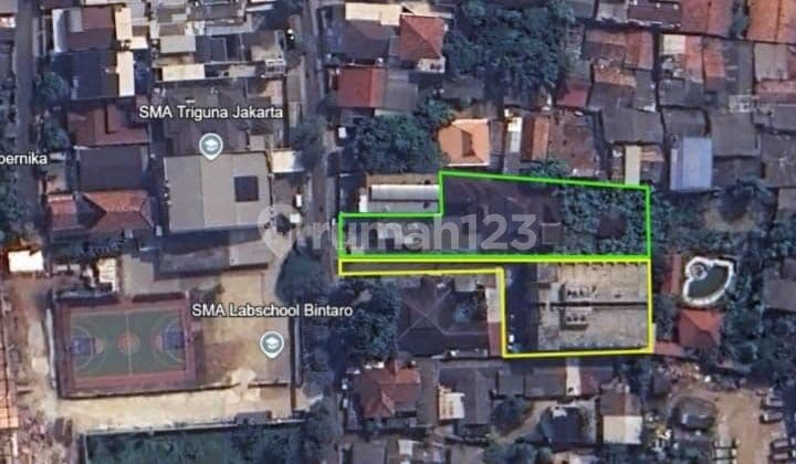 Harga Dibawah Njop ,tanah + Bangunan Tua, 1305 Sqm, Bintaro Permai