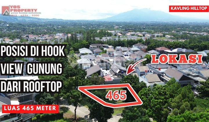 Kavling Sentul City Posisi Di Hook Luas 465 Meter || Cluster Hilltop || View Pegunungan || Depan Area Bermain Anak