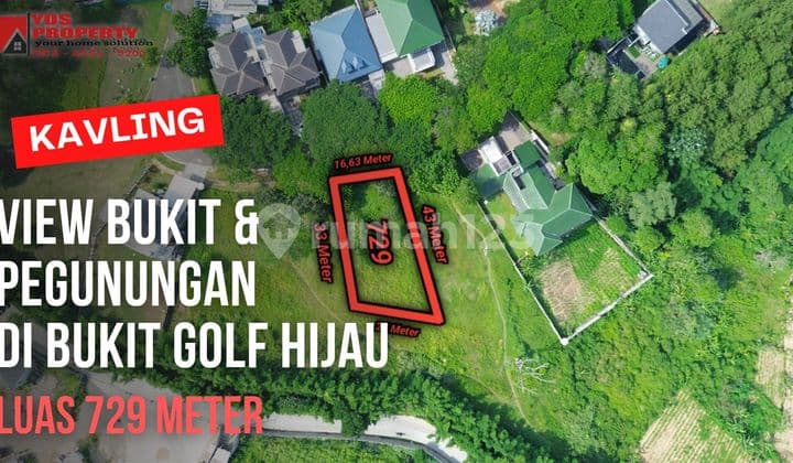 Kavling Suasana Pegunungan & Bukit || Luas 729 || Harga 6,5 Jt || Bukit Golf Hijau || Sentul City