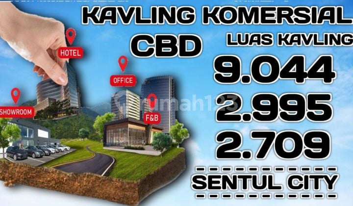 Kavling Komersial Sentul City Luas 2.995 Meter || di Kawasan Cbd || Dekat Sicc || Sentul City