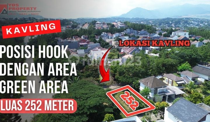 Kavling Sentul City Posisi Hook Dengan Green Area Yg Luas || Luas 252 Meter || Cluster Cassablanca