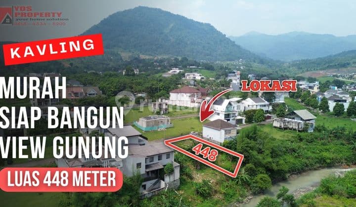 Kavling Dengan View Gunung Serta Aliran Sungai || Luas 448 Meter || Harga 4,5 Jt/Meter || Cluster Santorini