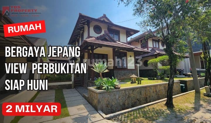 Rumah 2 Lantai Bergaya Jepang Dengan View Gunung & Perbukitan || 2 Milyar || Clluster Taman Sakura Sentul City
