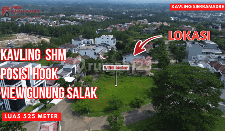 Kavling Sierramadre Luas 1.198 Meter || Shm || View Gunung Salak || Kavling Sentul City
