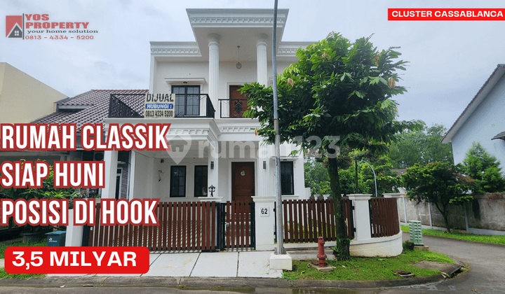 Classic House on a Hook Near Toll Access || Cassablanca Cluster || 3.5 Billion || Sentul City