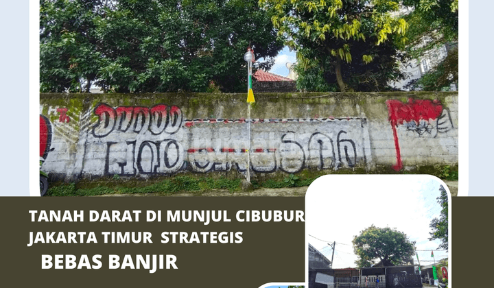 Tanah Darat di Munjul Cibubur Jakarta Timur Strategis Nbanjir