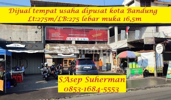 Jual Tanah Bonus Bangunan Dipusat Kota Bandung Strategis Nobanjir
