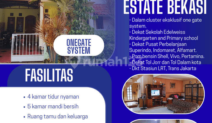 Rumah Murah di Jatibening Estate Bekasi Onegate Bebas Banjir