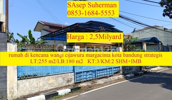 Rumah di Kencana Wangi Cijawura Margacinta Kota Bandung Strategis Bebas Banjir Siap Huni