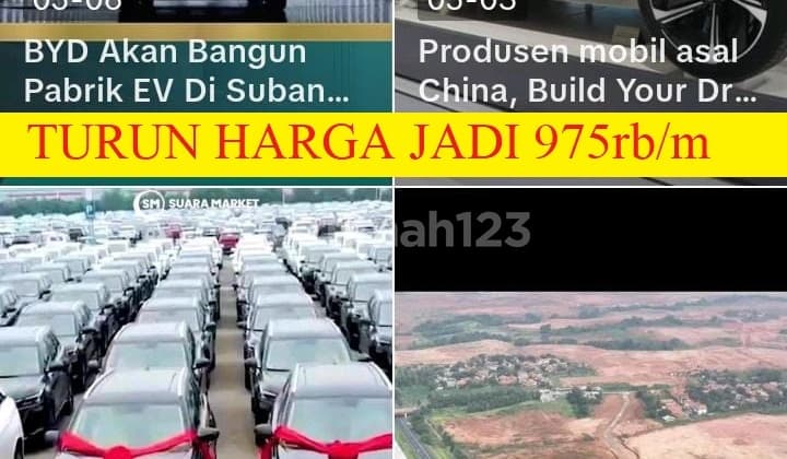 Tanah di Kawasan Pelabuhan Internasional Patimban Subang Jabar