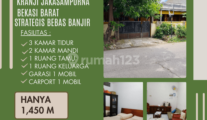 Rumah Murah D Kranji Jakasampurna Bekasi Barat Siap Huni Nobanjir