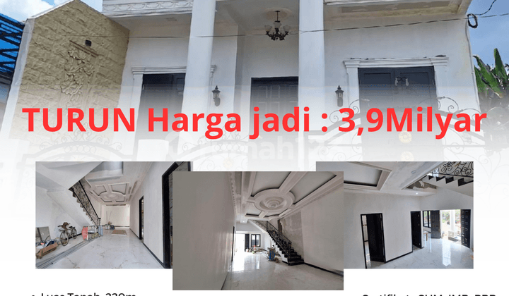 Rumah MEWAH 2,5 lt di Kodau Jati makmur Pondok Gede bebas banjir