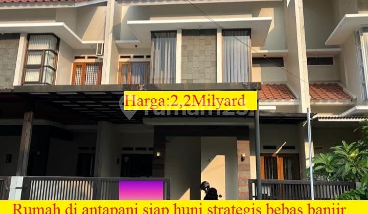 Rumah 2lantai di Antapani Bandungsiap Huni Strategis Bebas Banjir