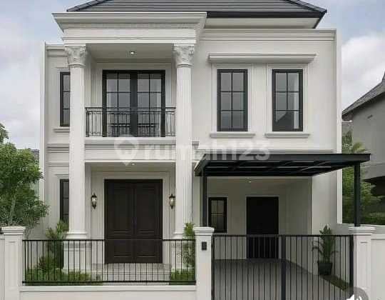 Rumah Mewah Desain Eropa Pinggir Jalan Karya Kasih