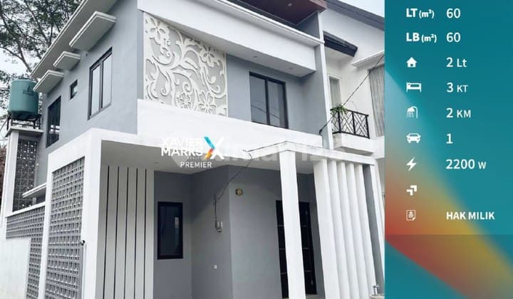Rumah 2 Lantai Baru Gress di Tunggulwulung Lowokwaru Malang(1247)