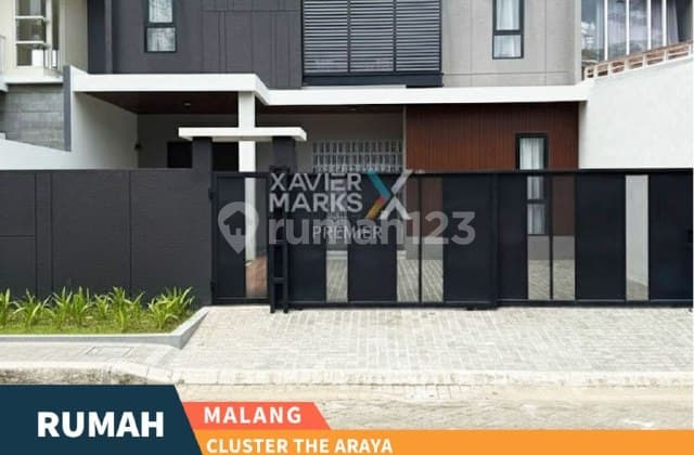 Rumah Baru Gress Tema Modern Tropis di Cluster The Araya Malang