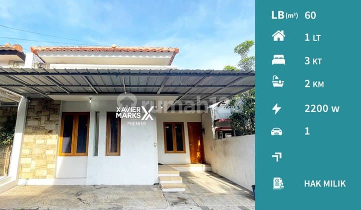 Rumah Siap Huni Lokasi Strategis di Bantaran Lowokwaru Malang