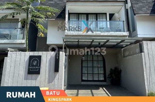 Rumah Villa Desain Modern Siap Huni di Kingspark Batu