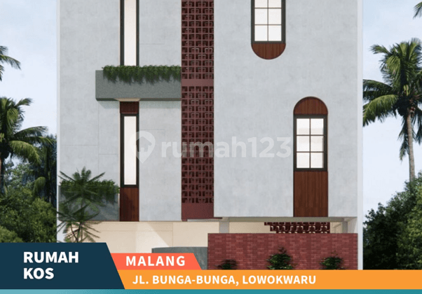 Dijual Rumah Kost Ekslusif 3 Lantai Lokasi Dekat Kampus Soekarno-Hatta, Bunga-Bunga, Lowokwaru, Kota Malang