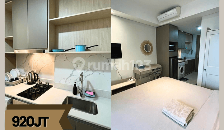 DIJUAL APARTEMENT GOLD COAST PIK STUDIO FURNISHED VIEW CITY