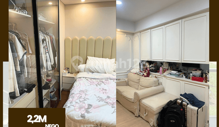 JUAL RUGI APARTEMENT GOLD COAST PIK 2BR FULL FURNISH BAGUS