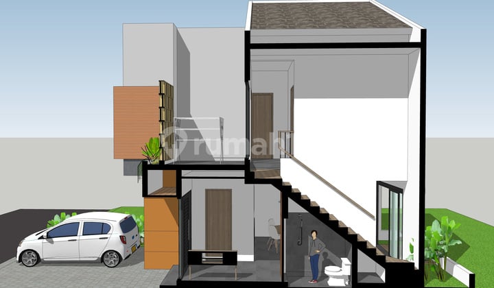 600An Rumah Strategis Modern Bata Merah Jaka Mulya Bekasi Tol LRT