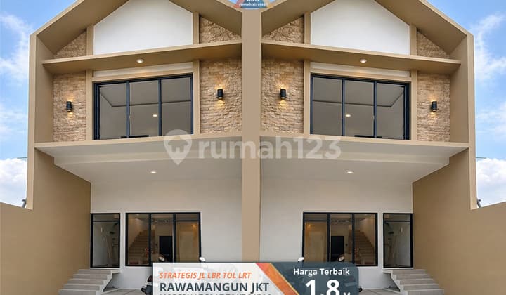 Rumah Baru Strategis 3Lt Modern Rawamangun Jakarta Timur Tol