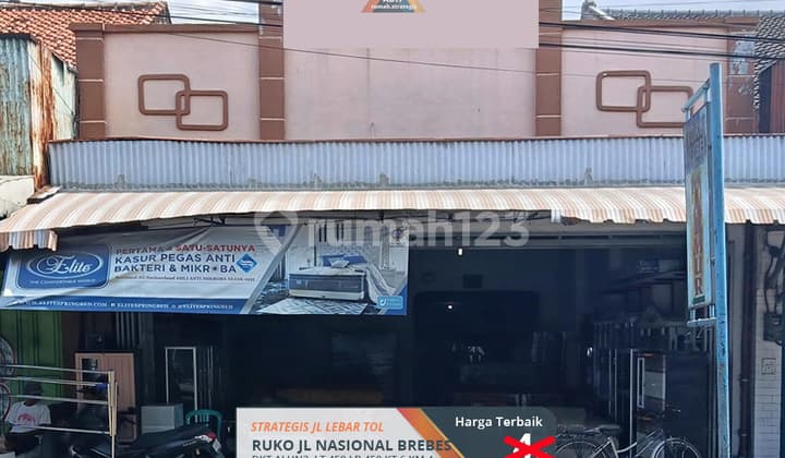 Turun 1M Ruko Strategis Jl Lebar Nasional Dkt Pasar Alun2 Brebes