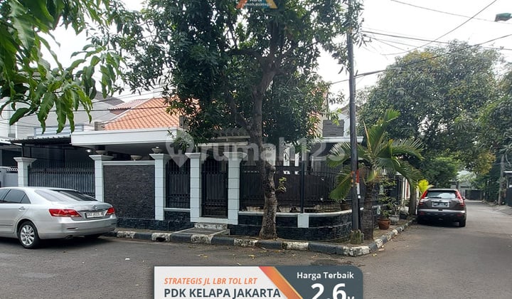 Rumah Strategis Hook Luas Jl Lebar Pondok Kelapa Jakarta LRT Tol