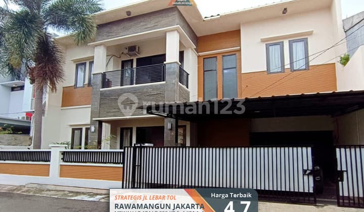 Semifurn Rumah Mewah Strategis Luas Jl Lbr Rawamangun Jakarta Tol