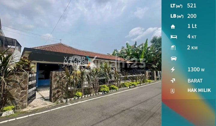 Rumah Tengah Kota Dekat Kampus di Jl Bunga-bunga Malang