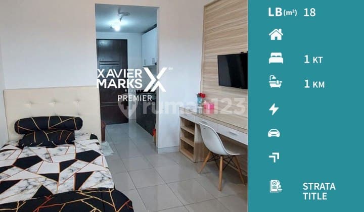 Apartemen Tipe Studi Furnish di Begawan Malang