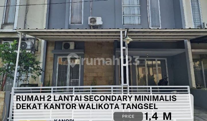 705 Rumah Secondary 2 Lt Cantik Minimalis di Pusat Kota Tangsel