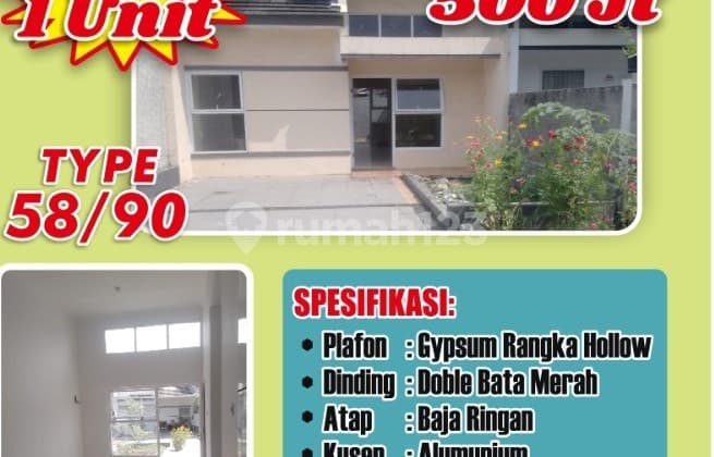 Cluster Sisa 1 Unit Full Bata Merah Akses Jalan 2 Mobil di Bekasi