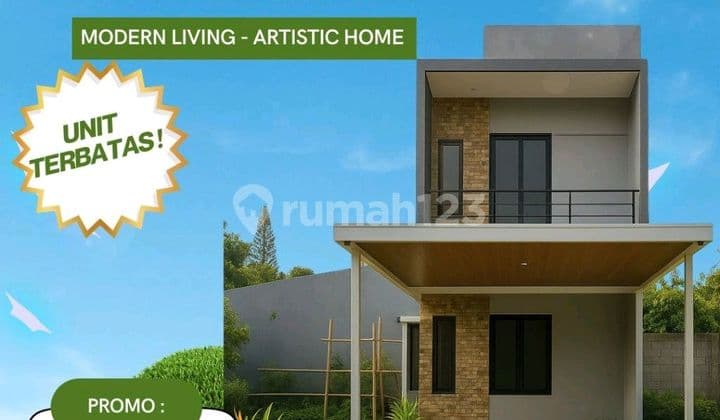 508 Cluster Smart Home 2 Lt Dinding Bata Merah di Ciater Bsd
