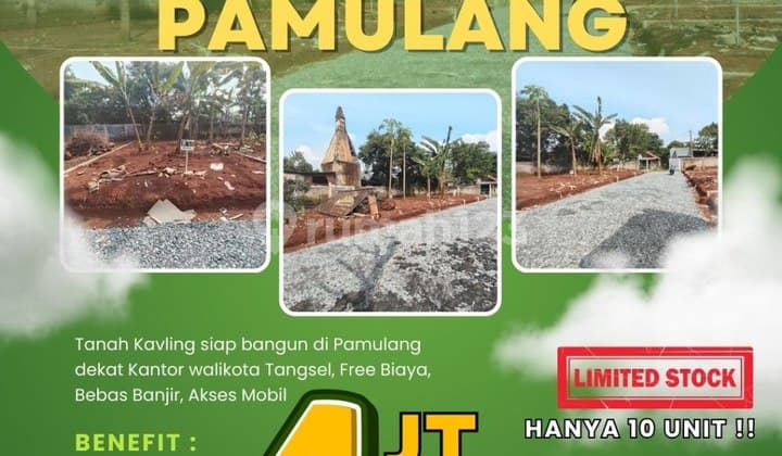 815 Plots with SHM Already Subdivided in a Build-Ready Cluster in Pamulang.