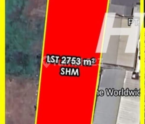 Tanah Murah Harga Dibawah NJOP Luas 2753.0 M² SHM Soekarno Hatta