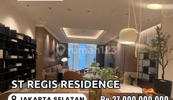 For Sale St. Regis Residence Apartment 355m² 3BR Furnished in South Jakarta
