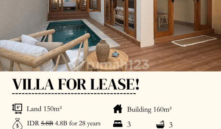 For Sale Leasehold Villa Sanur Beachside 28 Year