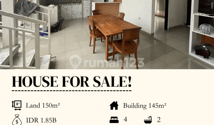 Dijual Rumah Jimbaran Kori Nuansa 4 Kt Full AC dan Water Heater